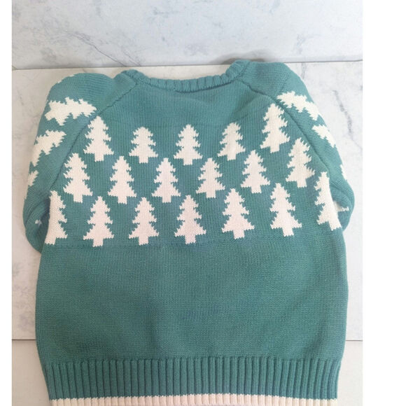 Hannah Anderson green holiday christmas tree sweater size 2T - Picture 6 of 9